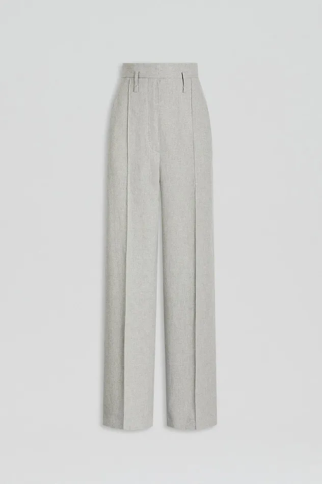 Scanlan Theodore DRAPED TAILORED TROUSER PALEGREY Women Trousers Scanlan Theodore DRAPED TAILORED TROUSER PALEGREY Women Trousers
