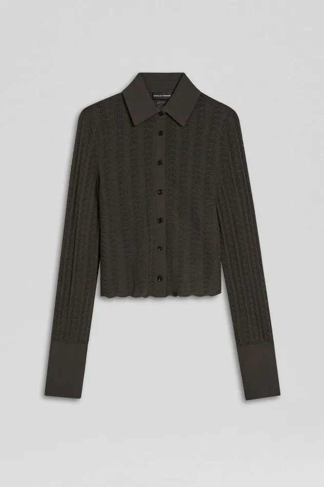 Scanlan Theodore PLEAT LACE LS SHIRT JUNGLE Women Tops