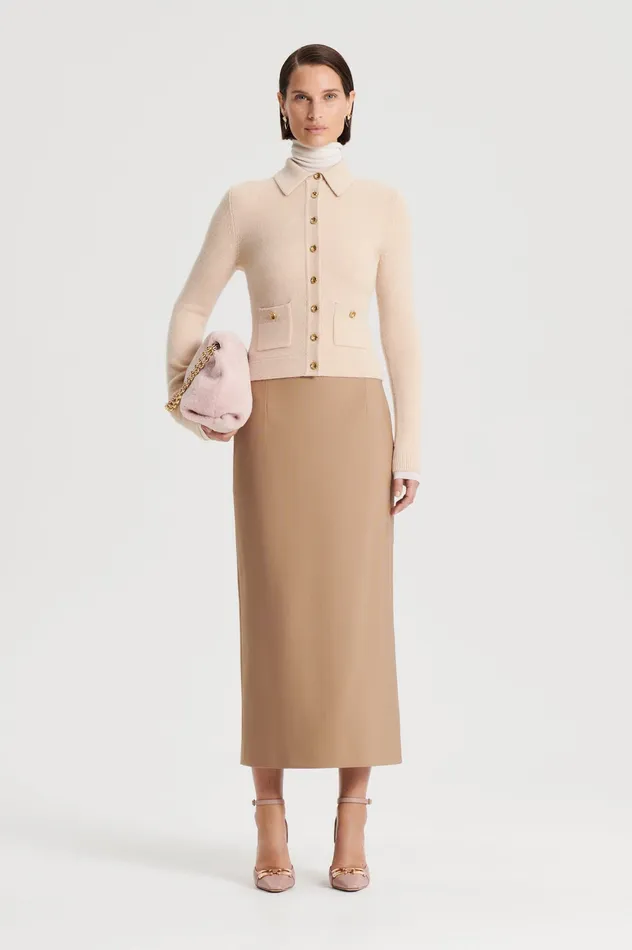 Scanlan Theodore Skirts Women MILANO PENCIL SKIRT CAMEL