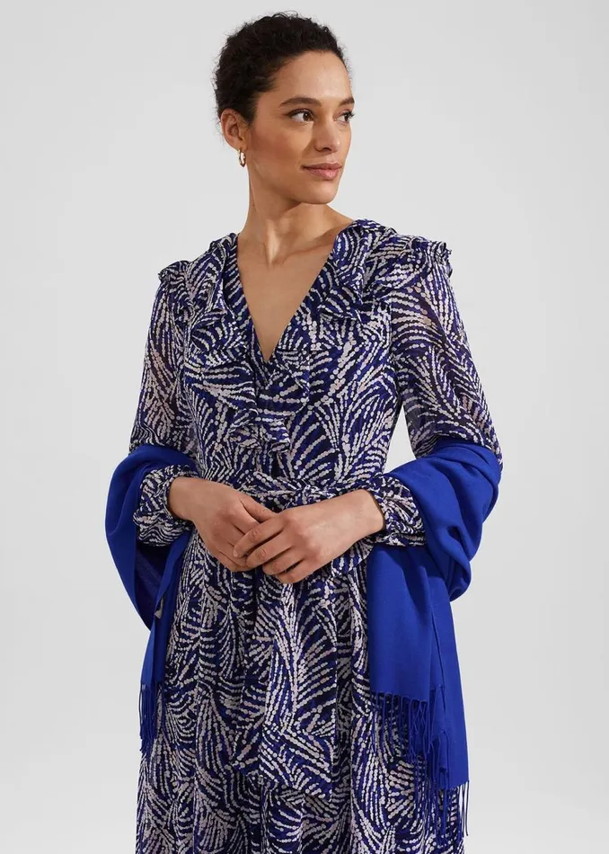 Scarves Women HOBBS Matilda Scarf Lapis Blue