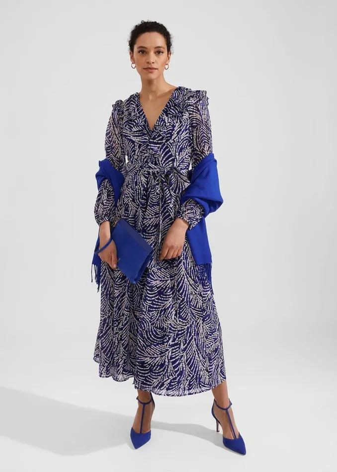 Scarves Women HOBBS Matilda Scarf Lapis Blue