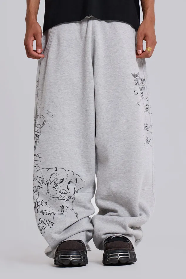 Scribble Monster Joggers Men Loungewear Jaded London