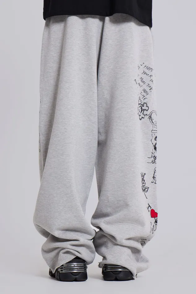 Scribble Monster Joggers Men Loungewear Jaded London