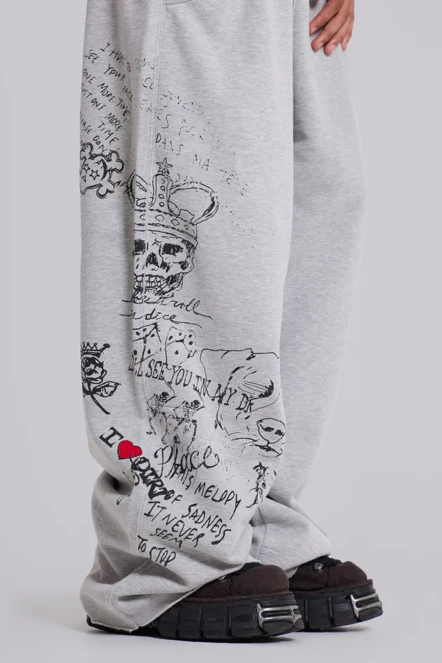 Scribble Monster Joggers Men Loungewear Jaded London