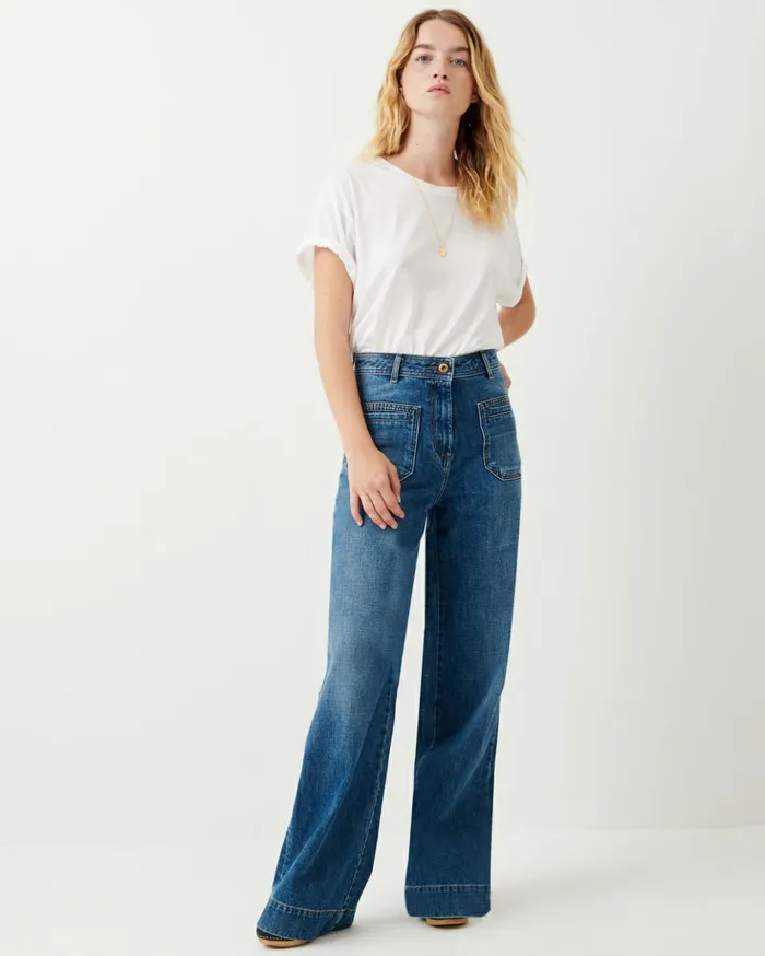 Sessn Womens Denim Johnny o Vintage Blue Popular