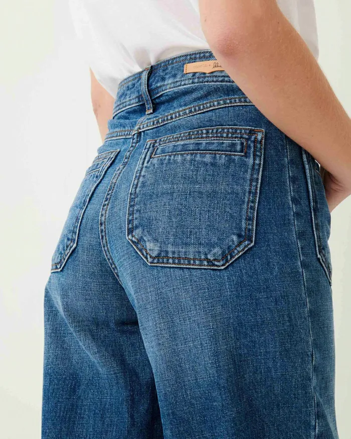 Sessn Womens Denim Johnny o Vintage Blue Popular