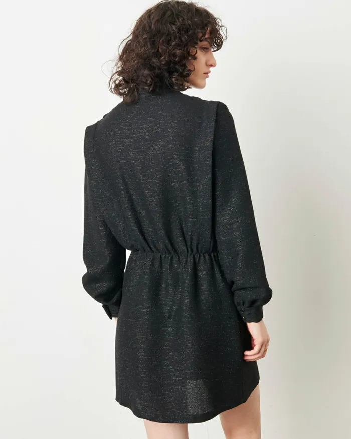 Sessn Womens Dresses Whiteshine Black Lurex