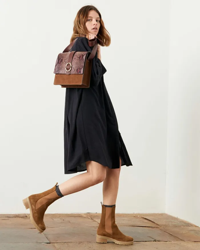 Sessn Womens Dresses Whitney Navybrown