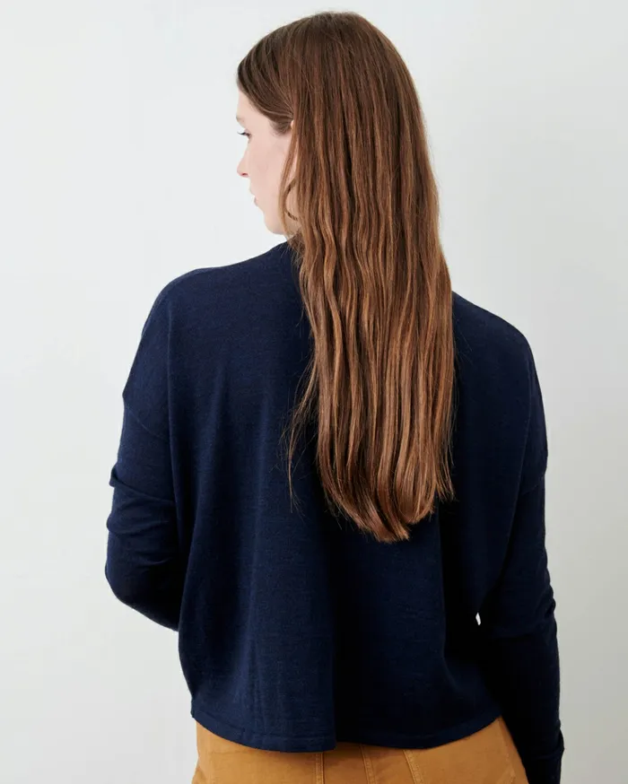Sessn Womens Jumpers Massa NavyAmber