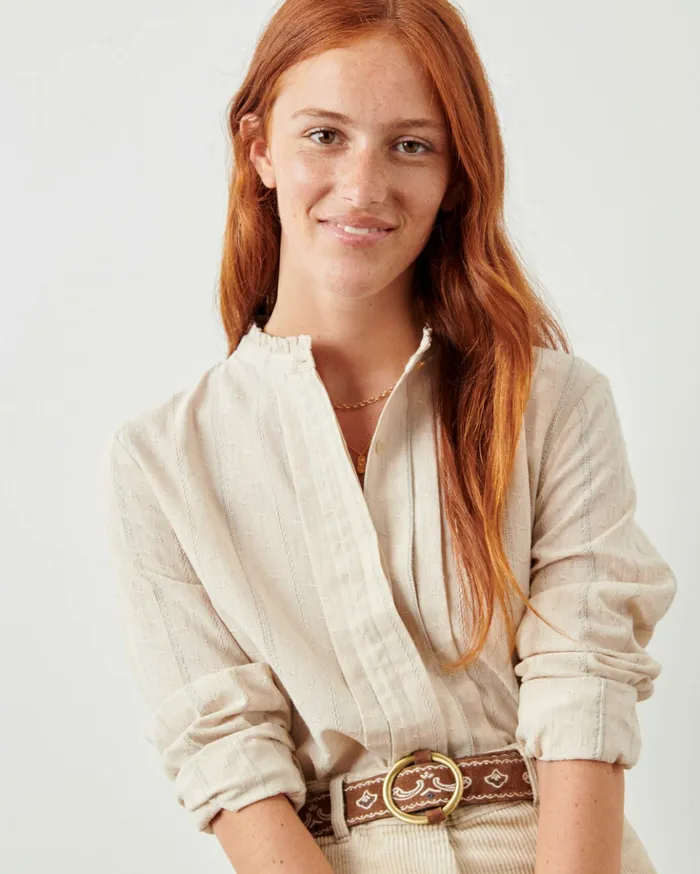 Sessn Womens Shirts And Blouses Laurenly Silversand On Sale