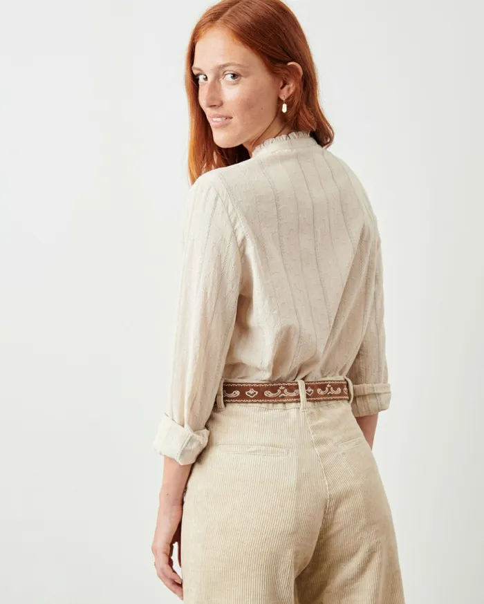 Sessn Womens Shirts And Blouses Laurenly Silversand On Sale