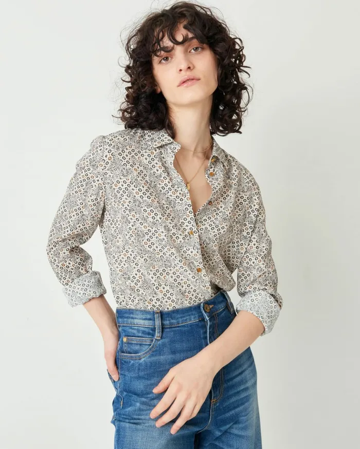 Sessn Womens Shirts And Blouses Misia Fleur De Sel Alano Gift for Friend