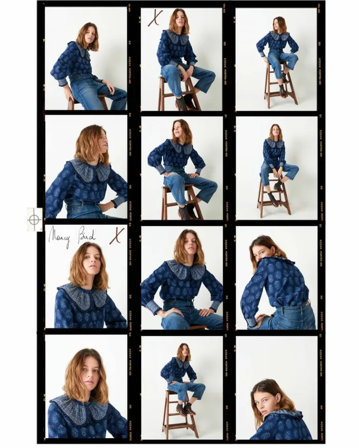 Sessn Womens Shirts And Blouses Nancy bird Indy Blue On Sale