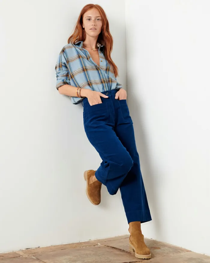 Sessn Womens Trousers Hudson street Amiral