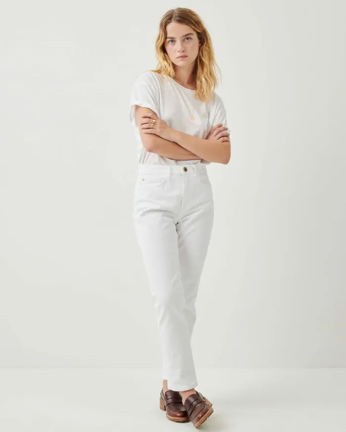 Sessn Womens Trousers Momon White