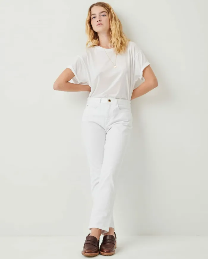 Sessn Womens Trousers Momon White