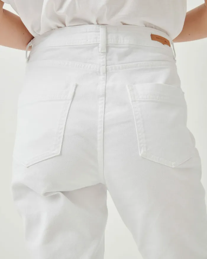 Sessn Womens Trousers Momon White
