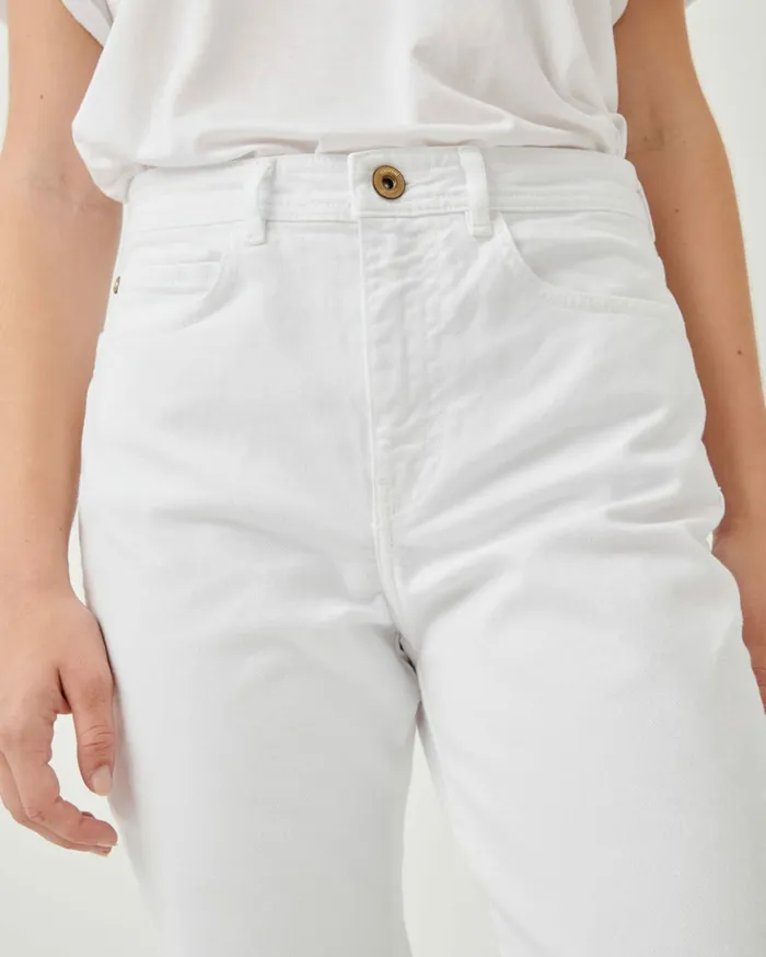 Sessn Womens Trousers Momon White