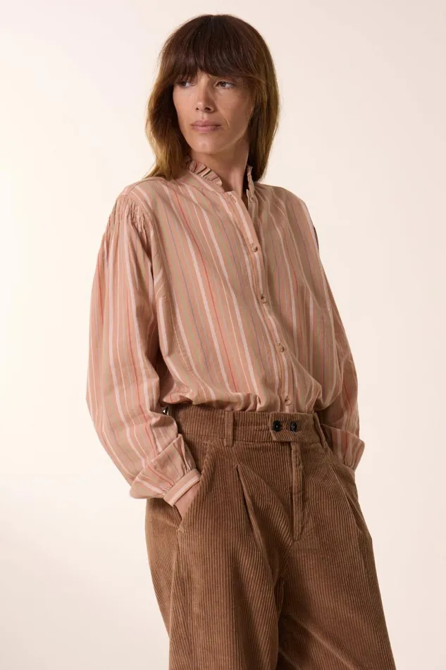 Shirts and Blouses Women Leon and Harper Chiara Multi Shirt Beige