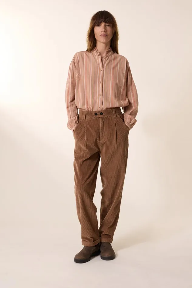 Shirts and Blouses Women Leon and Harper Chiara Multi Shirt Beige