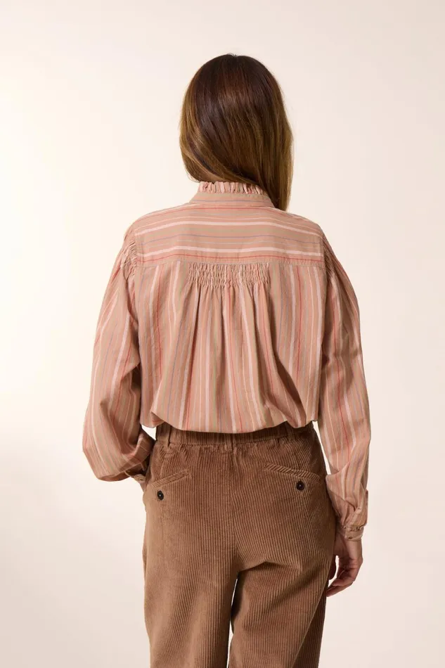 Shirts and Blouses Women Leon and Harper Chiara Multi Shirt Beige