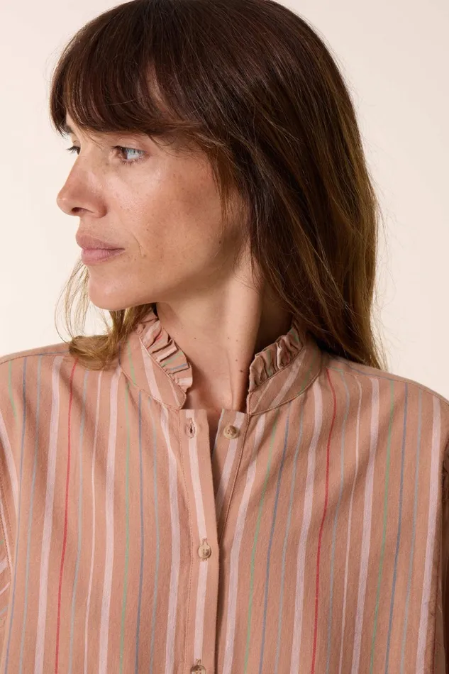 Shirts and Blouses Women Leon and Harper Chiara Multi Shirt Beige
