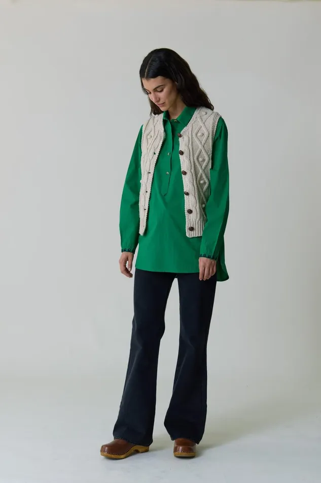 Shirts and Blouses Women Leon and Harper Chipo Plain Shirt Green