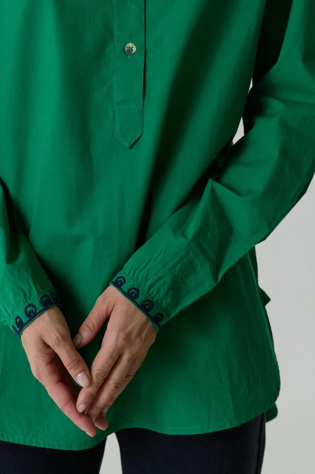 Shirts and Blouses Women Leon and Harper Chipo Plain Shirt Green