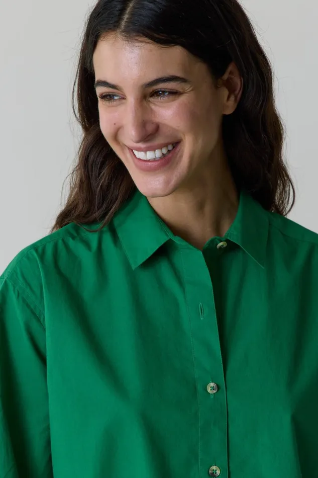 Shirts and Blouses Women Leon and Harper Chipo Plain Shirt Green