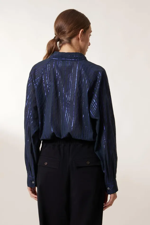 Shirts and Blouses Women Leon and Harper Choral Str Shirt Blue