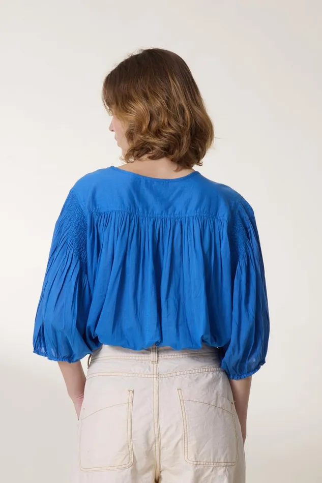 Shirts and Blouses Women Leon and Harper Corso Plain Blouse Ocean
