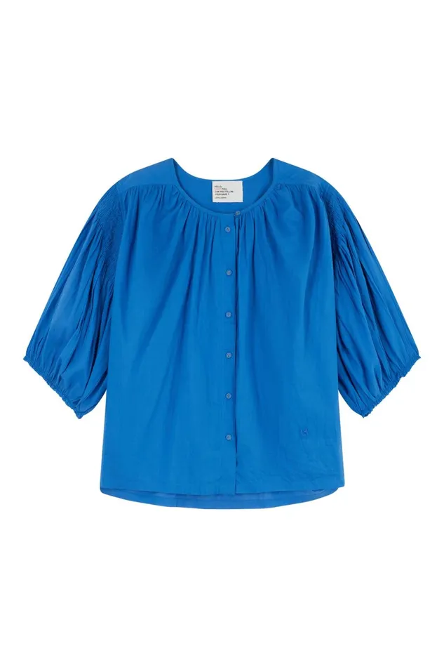 Shirts and Blouses Women Leon and Harper Corso Plain Blouse Ocean