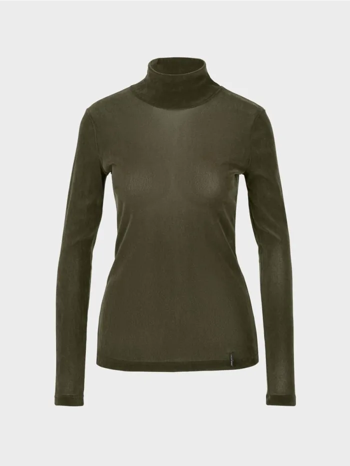 Shirts and Tops Damen Marc Cain Figurnahes TShirt Bright Terra