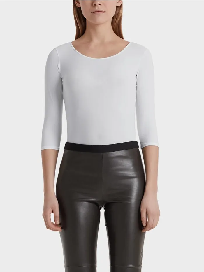 Shirts and Tops Damen Marc Cain Hauchzartes Longsleeve White