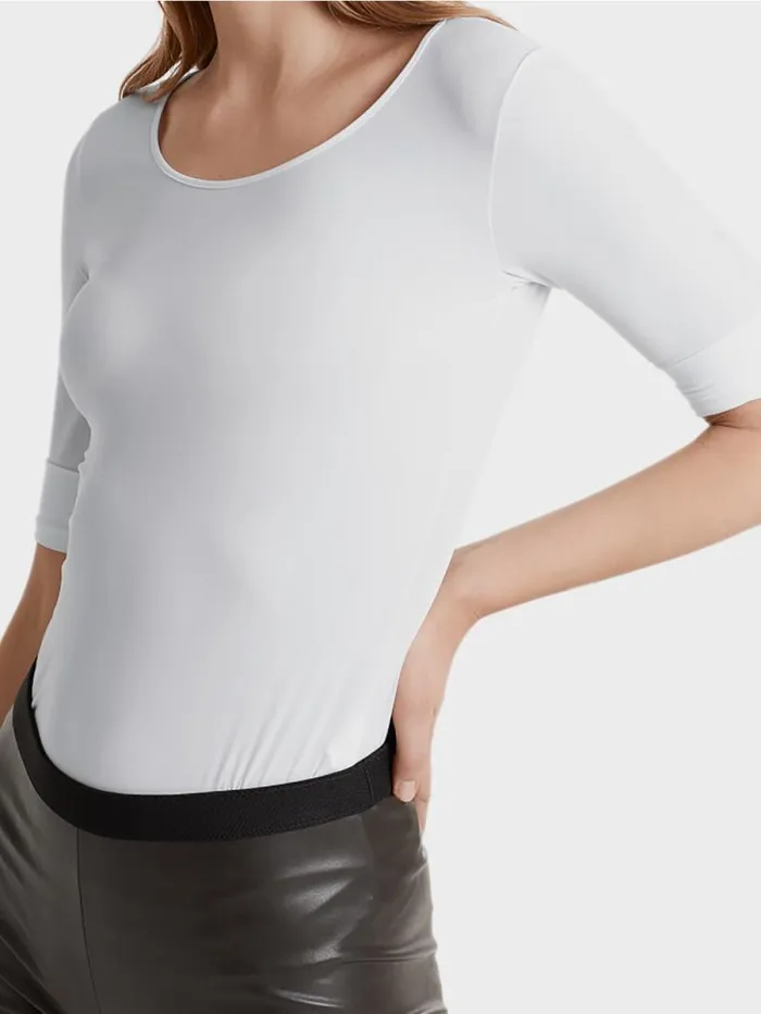 Shirts and Tops Damen Marc Cain Hauchzartes Longsleeve White