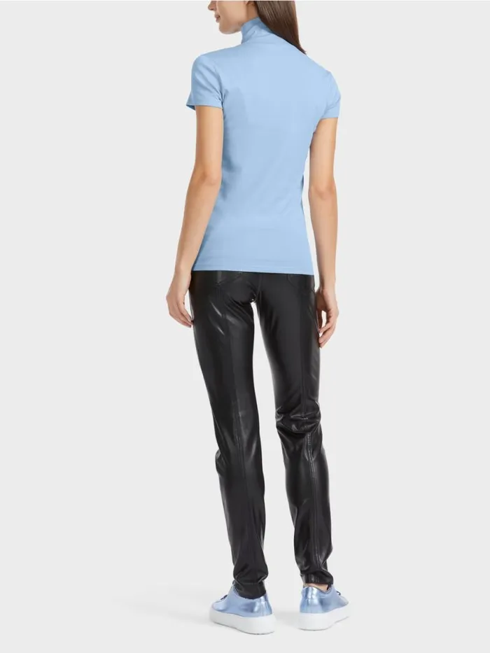 Shirts and Tops Damen Marc Cain Hochgeschlossenes TShirt Dark Summer Sky