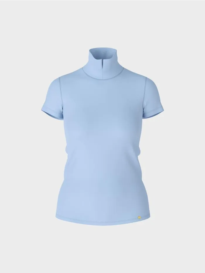 Shirts and Tops Damen Marc Cain Hochgeschlossenes TShirt Dark Summer Sky