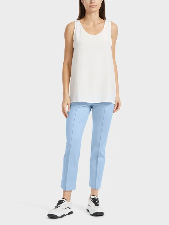 Shirts and Tops Damen Marc Cain Leichtes rmelloses Top Offwhite