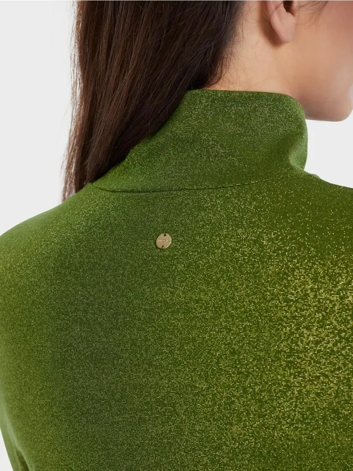 Shirts and Tops Damen Marc Cain Longsleeve Mit Lurex Orient Green