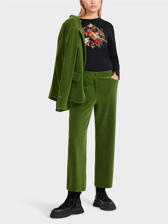 Shirts and Tops Damen Marc Cain Longsleeve Mit Paillettenmotiv Black