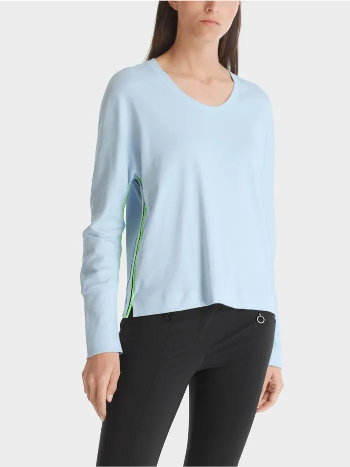 Shirts and Tops Damen Marc Cain TShirt In Kimonoform Soft Powder Blue