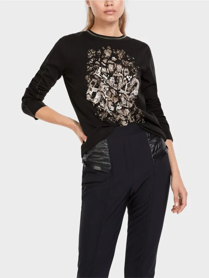 Shirts and Tops Damen Marc Cain TShirt Mit Print Black