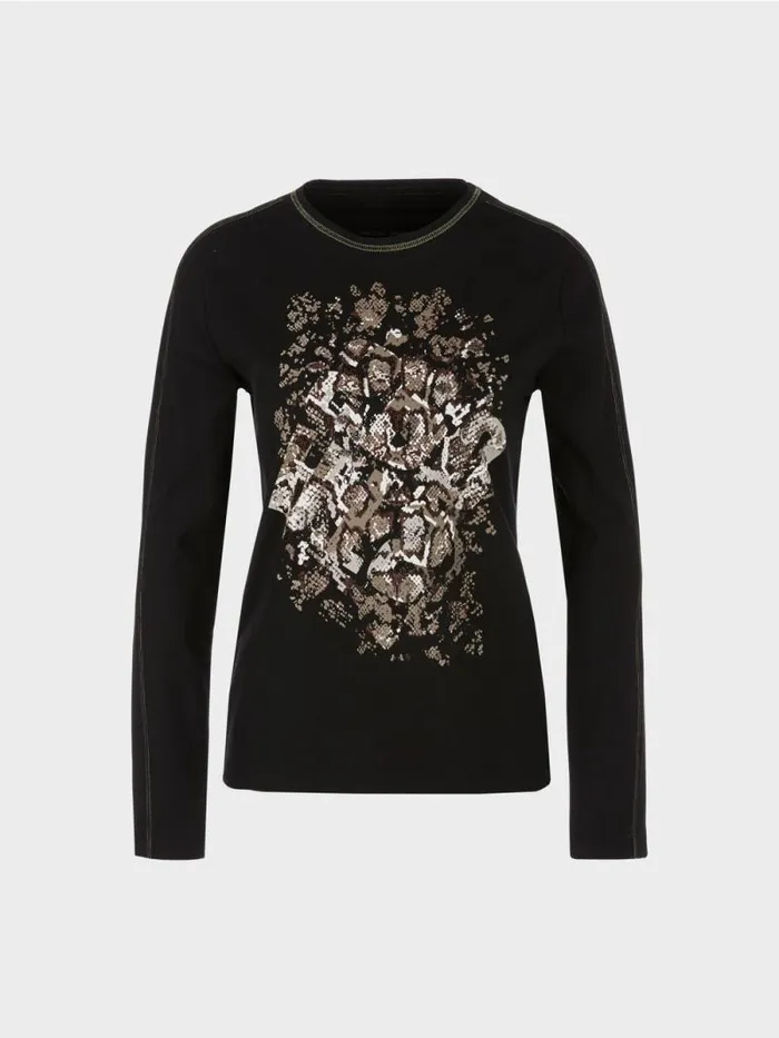 Shirts and Tops Damen Marc Cain TShirt Mit Print Black