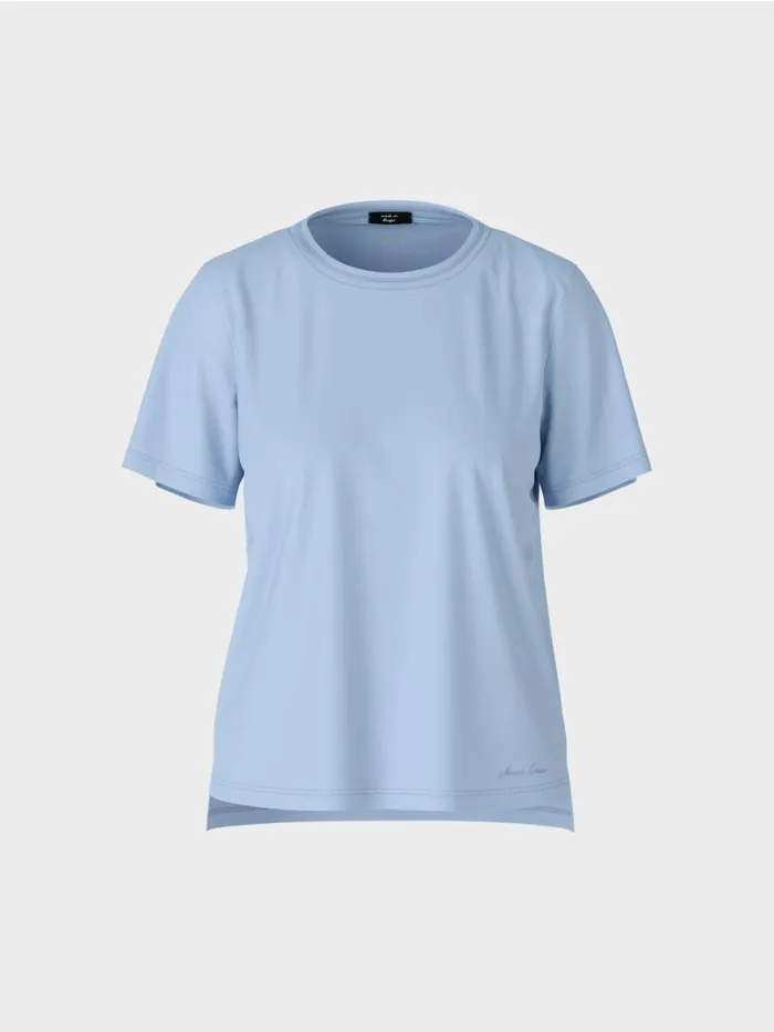 Shirts and Tops Damen Marc Cain TShirt Mit Weitem CrewNeck Dark Summer Sky