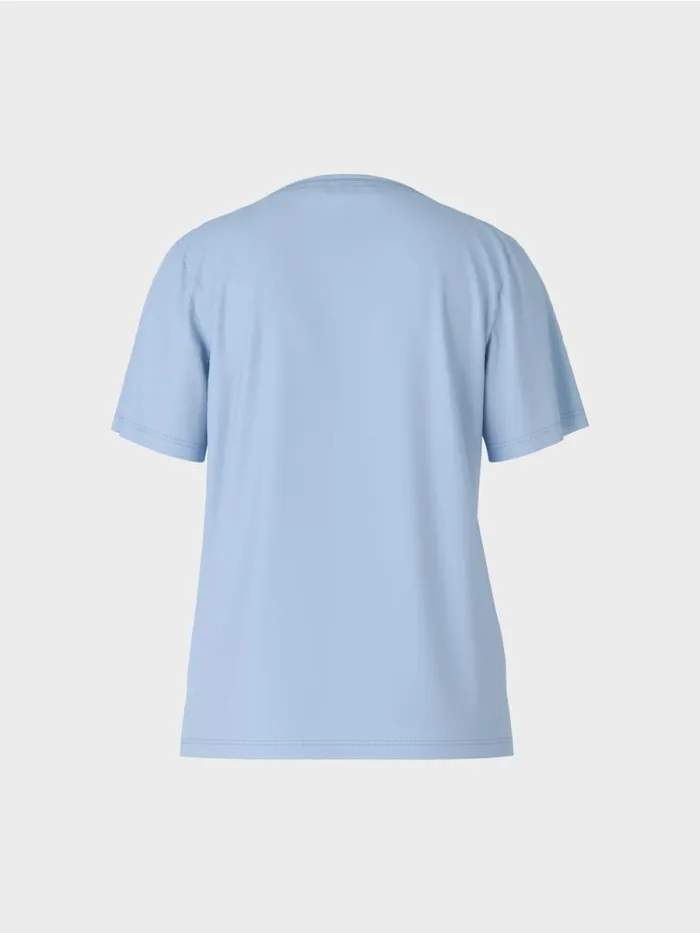 Shirts and Tops Damen Marc Cain TShirt Mit Weitem CrewNeck Dark Summer Sky