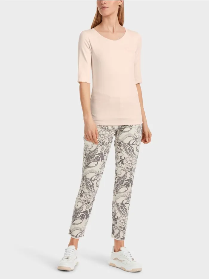 Shirts and Tops Damen Marc Cain Uni TShirt Mit 34rmel Almond Blossom