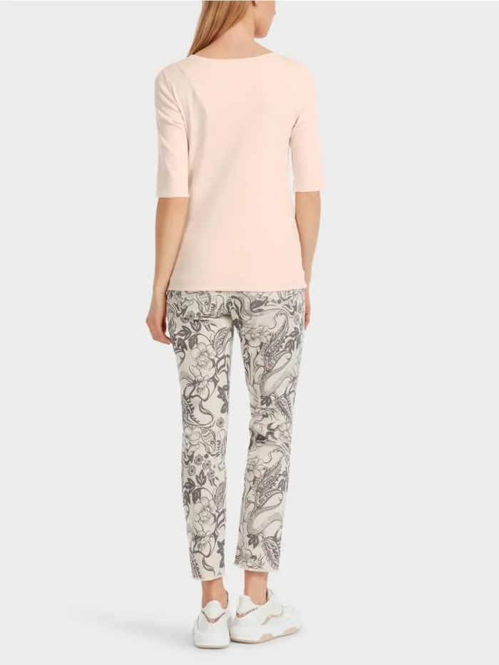 Shirts and Tops Damen Marc Cain Uni TShirt Mit 34rmel Almond Blossom