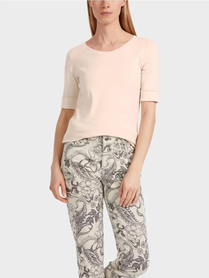 Shirts and Tops Damen Marc Cain Uni TShirt Mit 34rmel Almond Blossom
