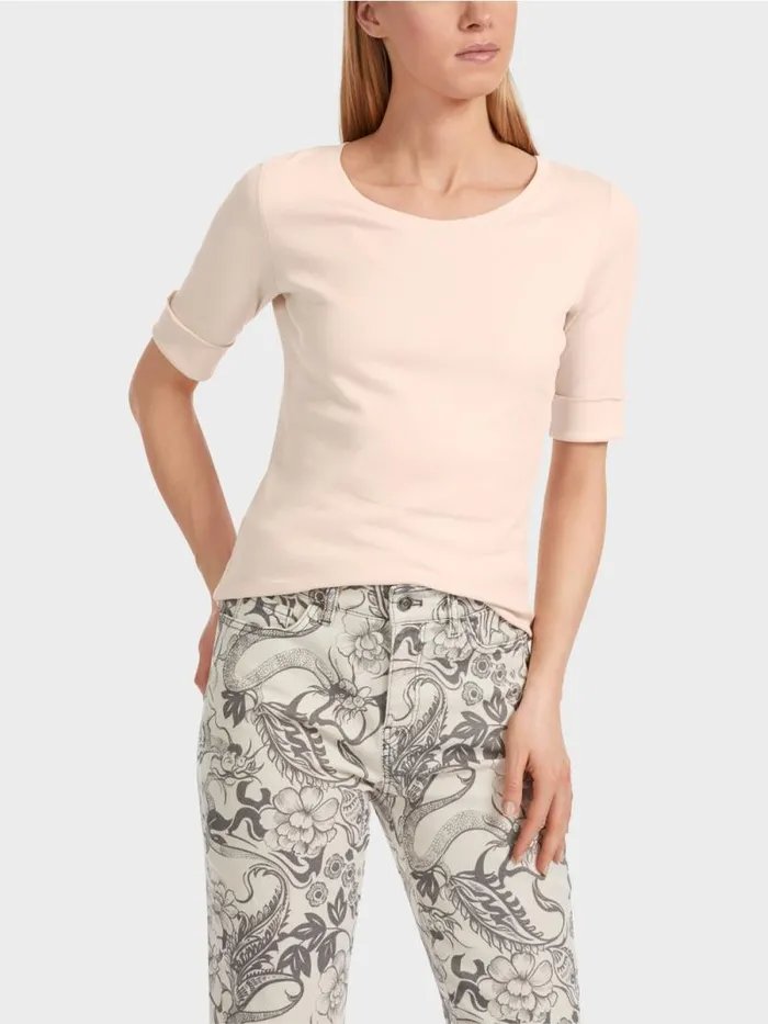 Shirts and Tops Damen Marc Cain Uni TShirt Mit 34rmel Almond Blossom