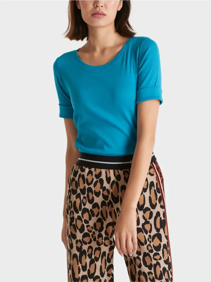 Shirts and Tops Damen Marc Cain Uni TShirt Mit 34rmel Deep Sea